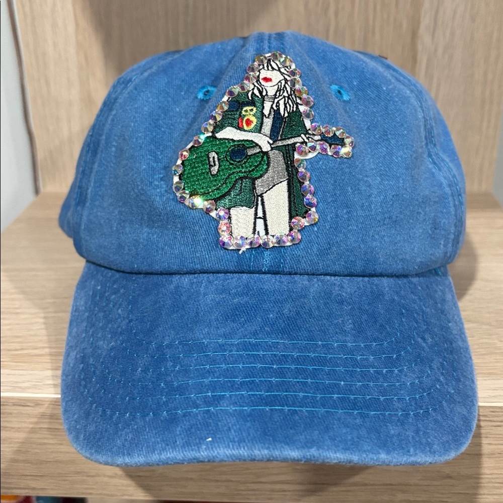 Hand crafted blinged Taylor Swift hat.